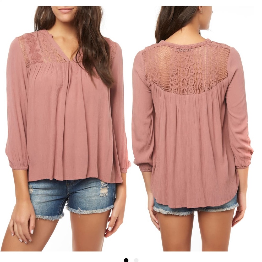 NWOT Mara Lace Yoke Top!